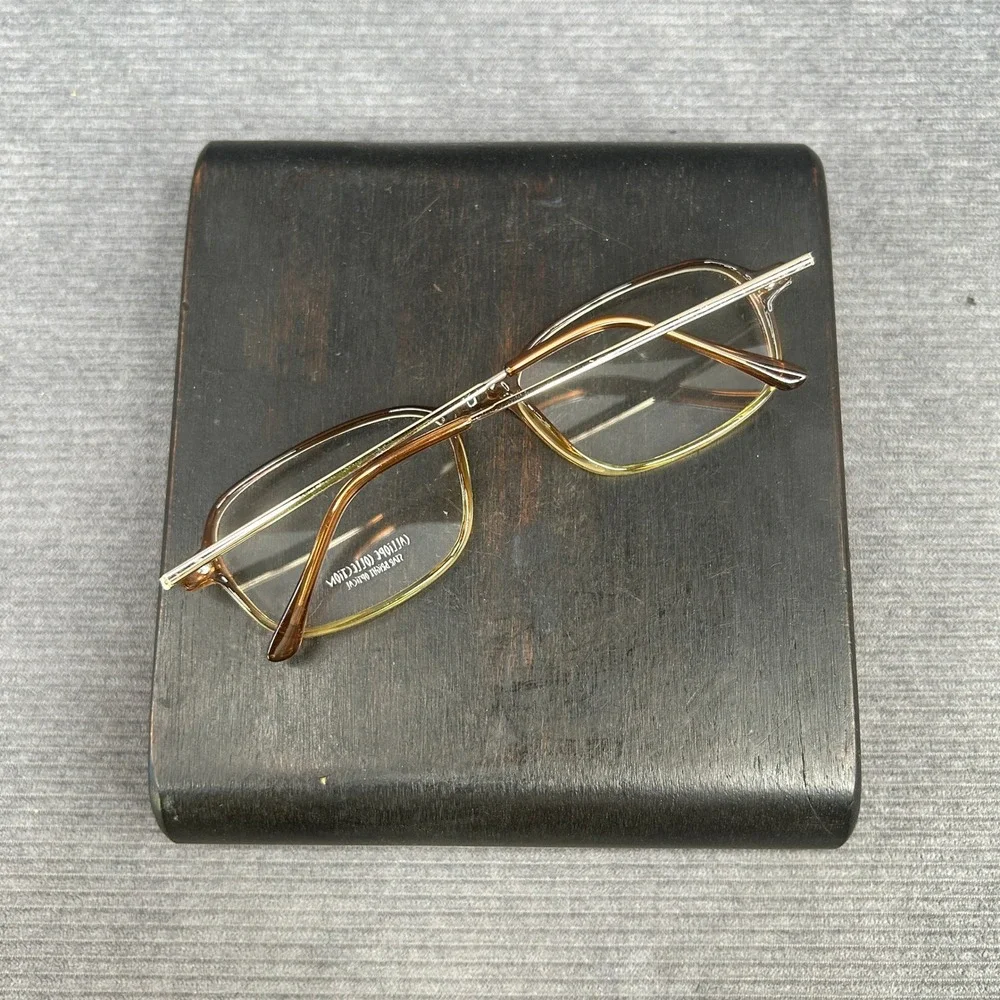 Calliope Collection Zapata Brown Fade Gold Y2k Eyeglass Frames 54-17-140